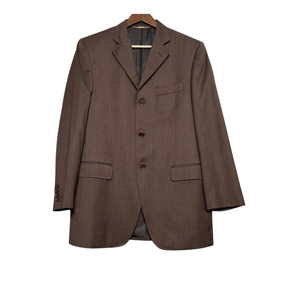 Dolce & Gabbana Classic Brown Men's Three Button Blazer Suit Jacket Size L IT 50